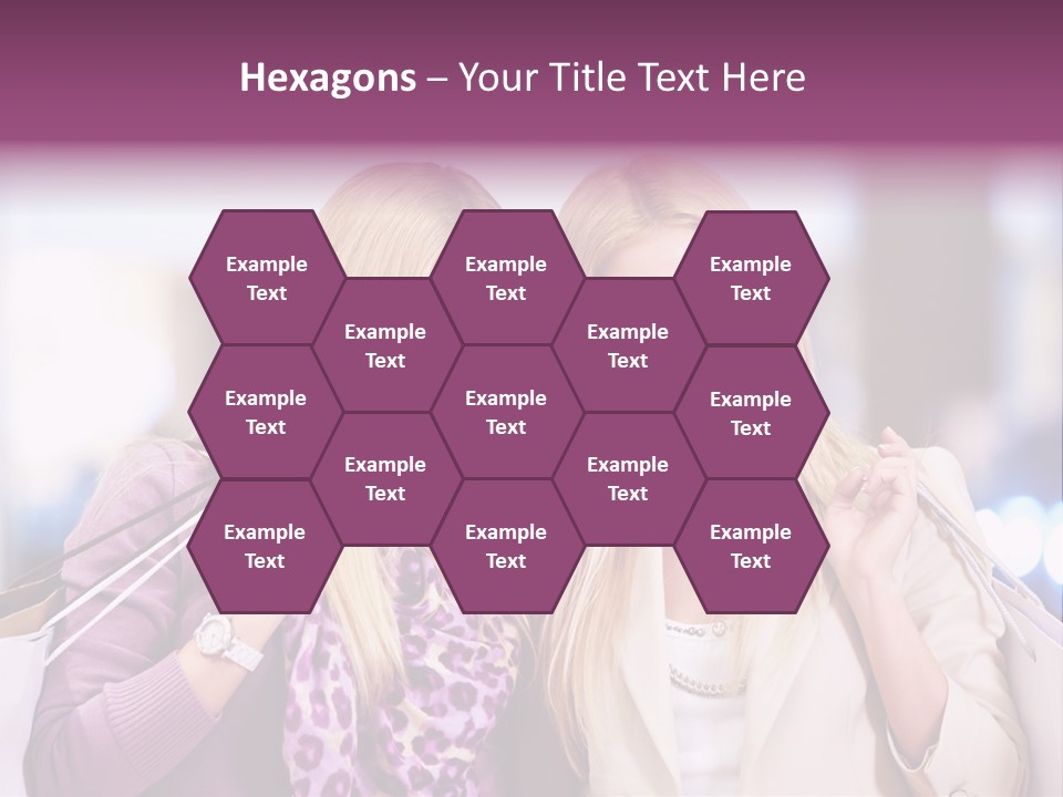 Cute Blond Attractive PowerPoint Template