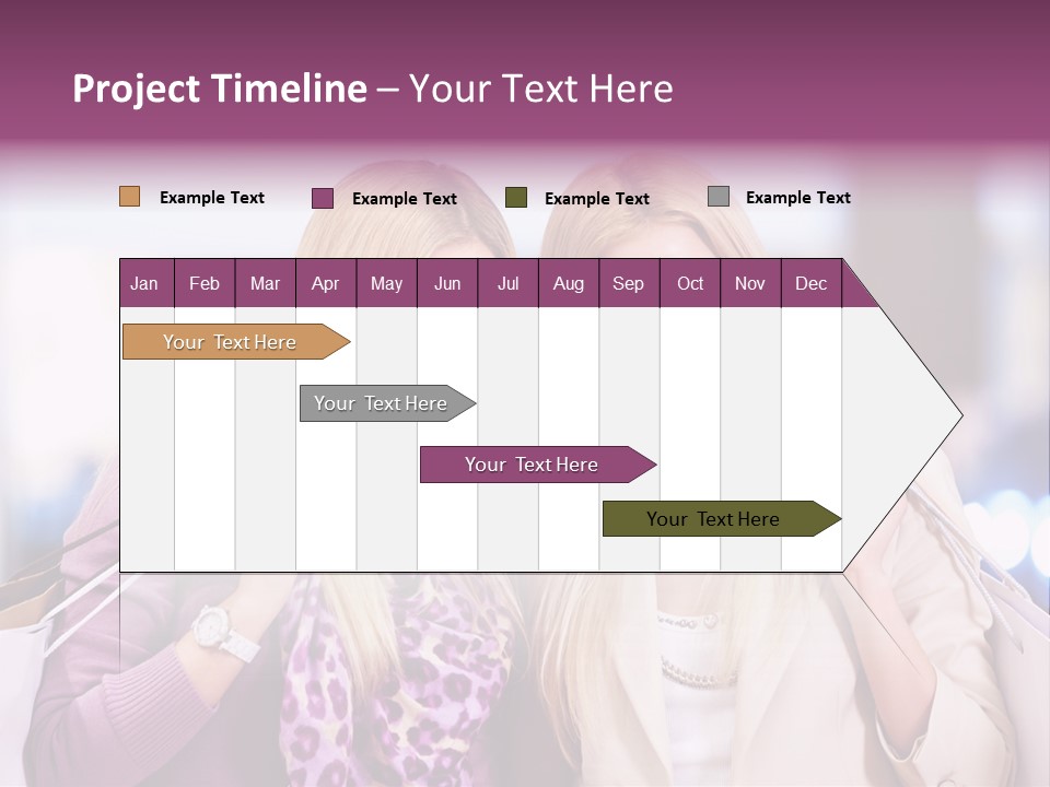 Cute Blond Attractive PowerPoint Template