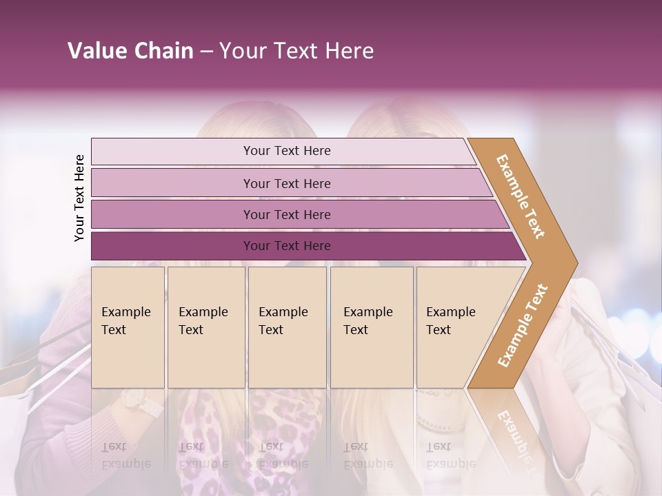 Cute Blond Attractive PowerPoint Template