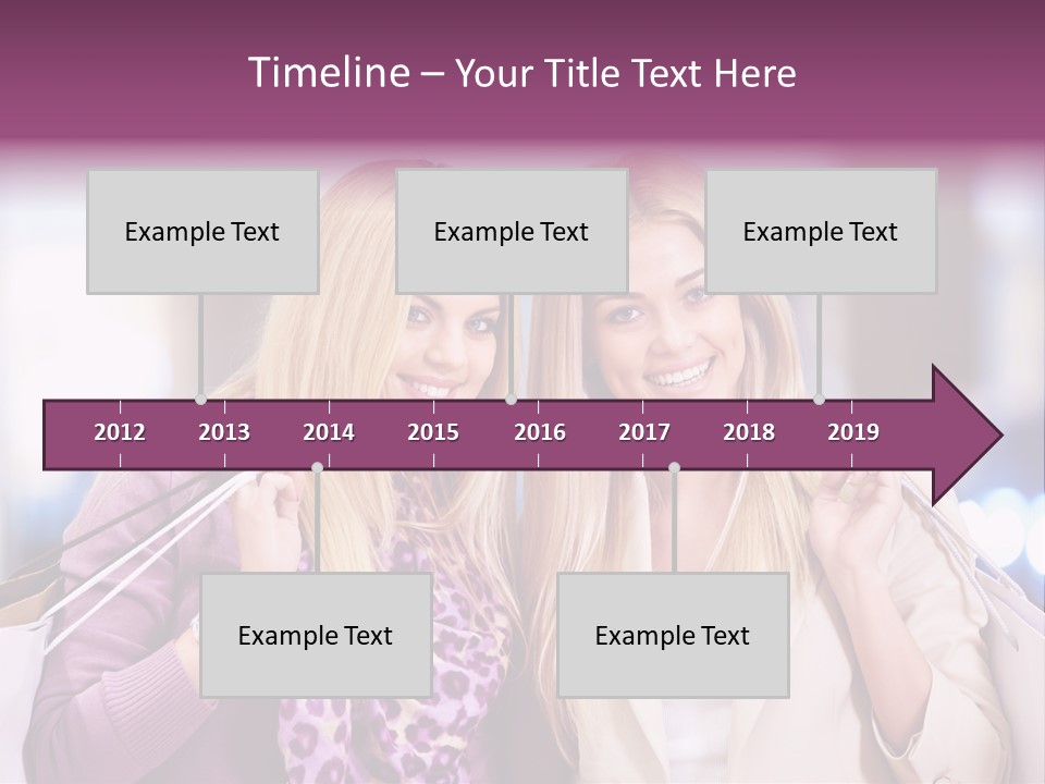 Cute Blond Attractive PowerPoint Template