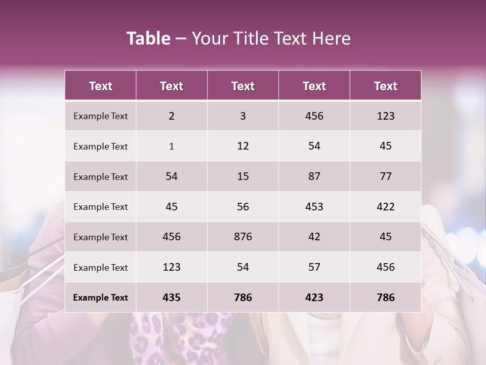 Cute Blond Attractive PowerPoint Template