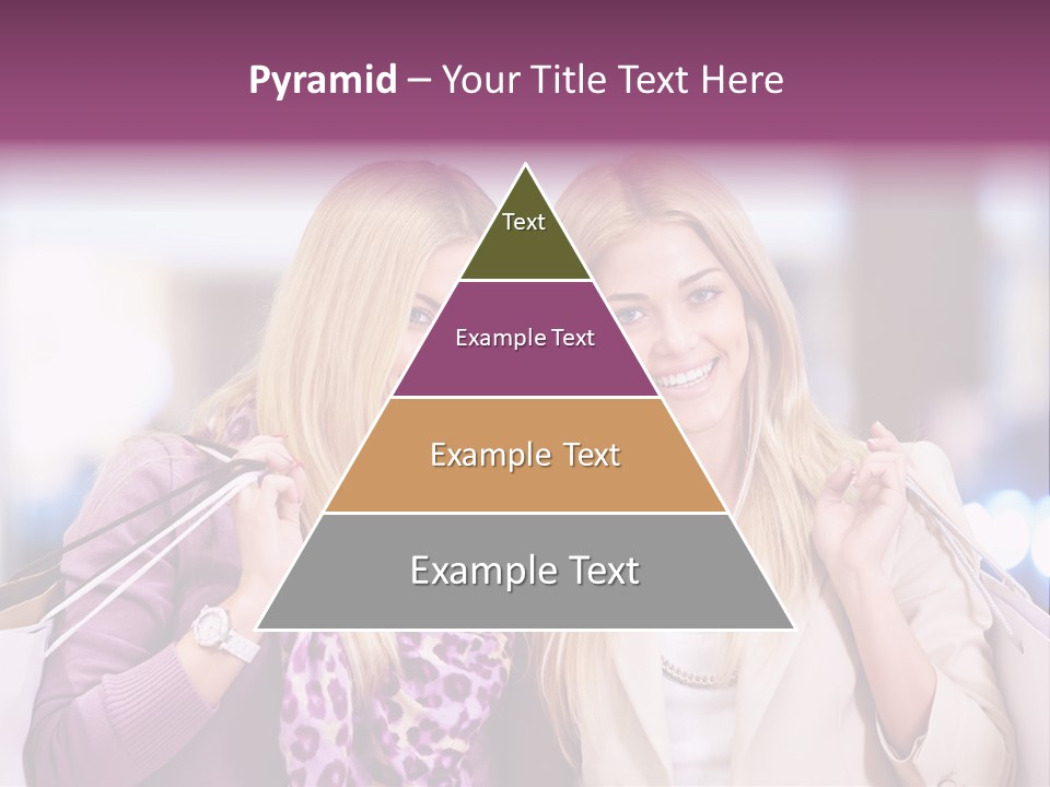 Cute Blond Attractive PowerPoint Template