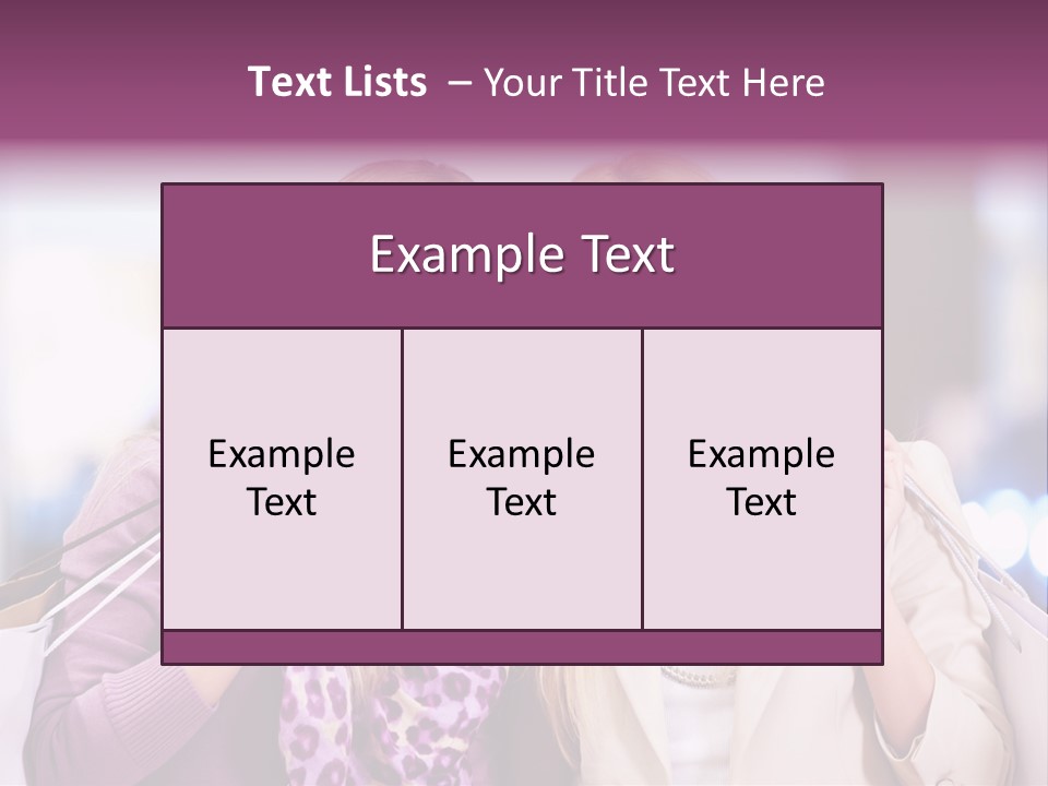 Cute Blond Attractive PowerPoint Template