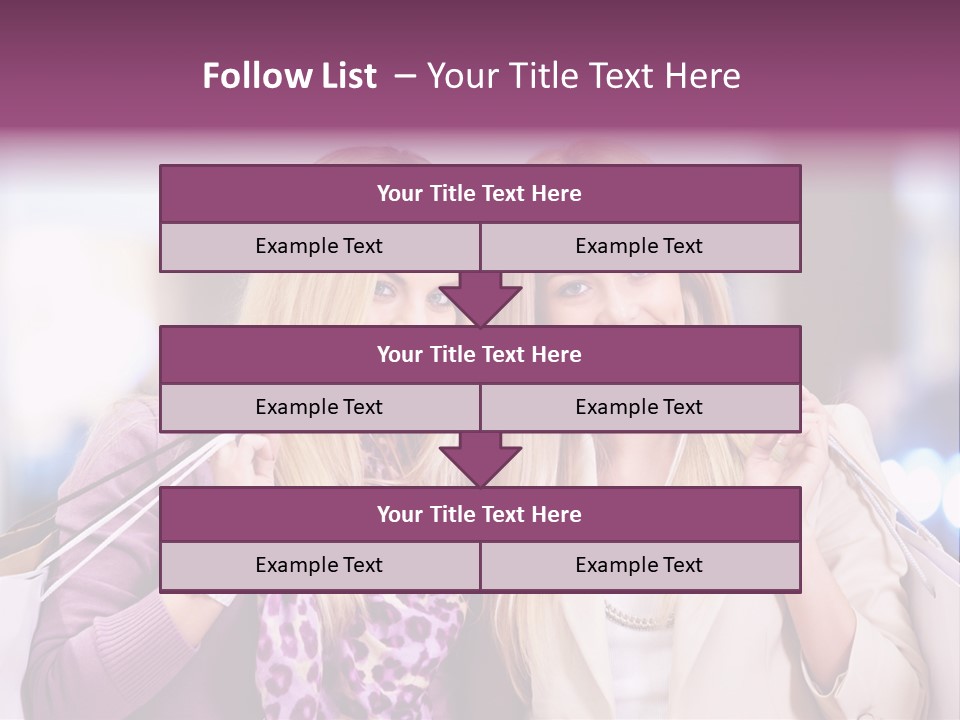 Cute Blond Attractive PowerPoint Template