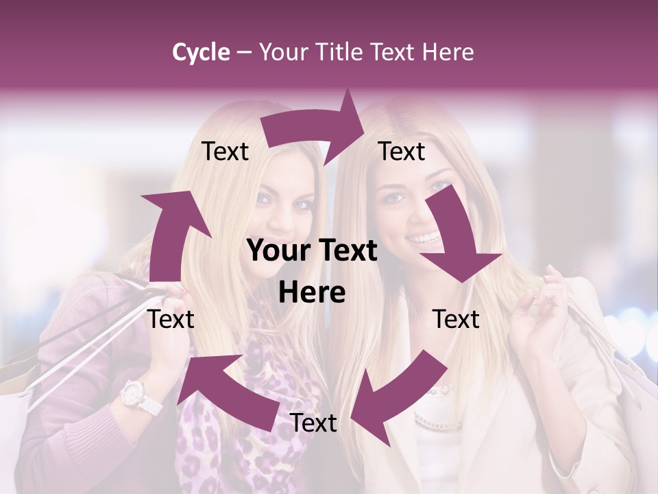 Cute Blond Attractive PowerPoint Template