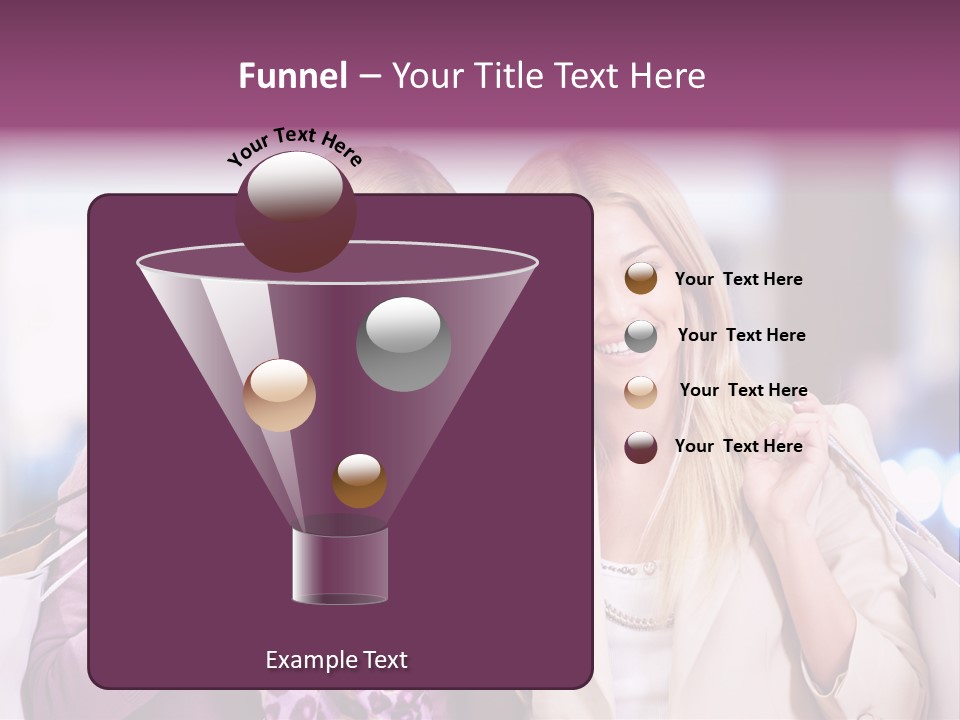 Cute Blond Attractive PowerPoint Template