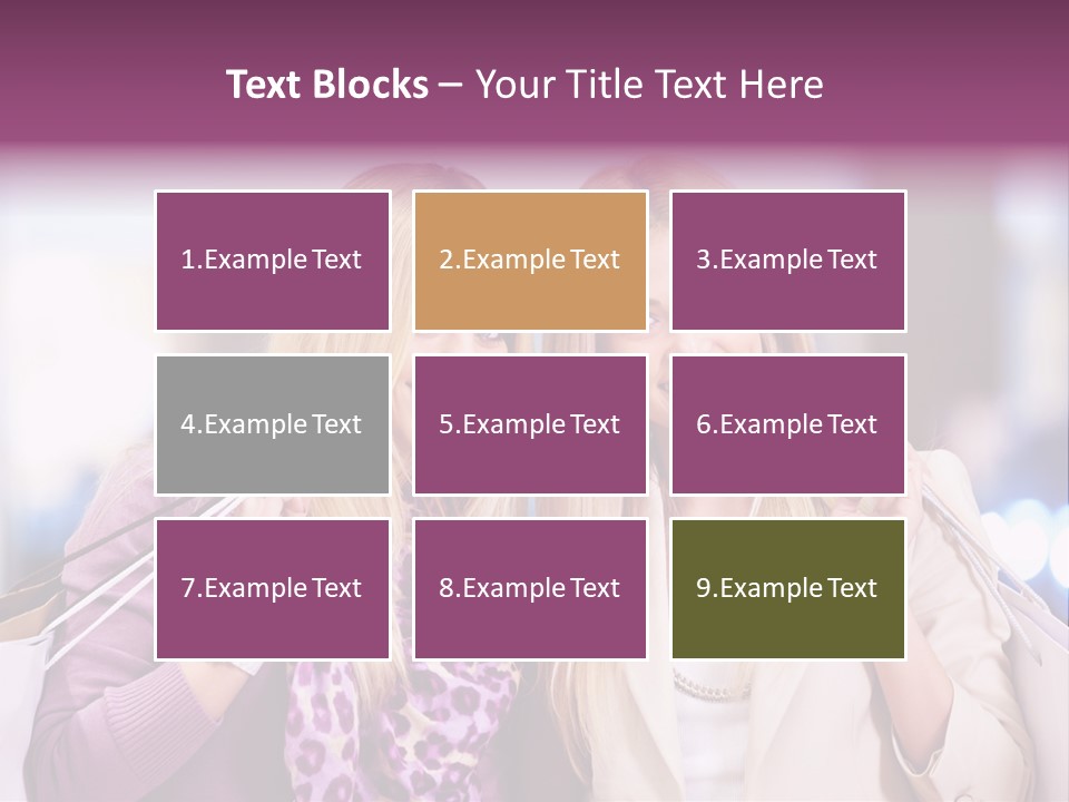 Cute Blond Attractive PowerPoint Template