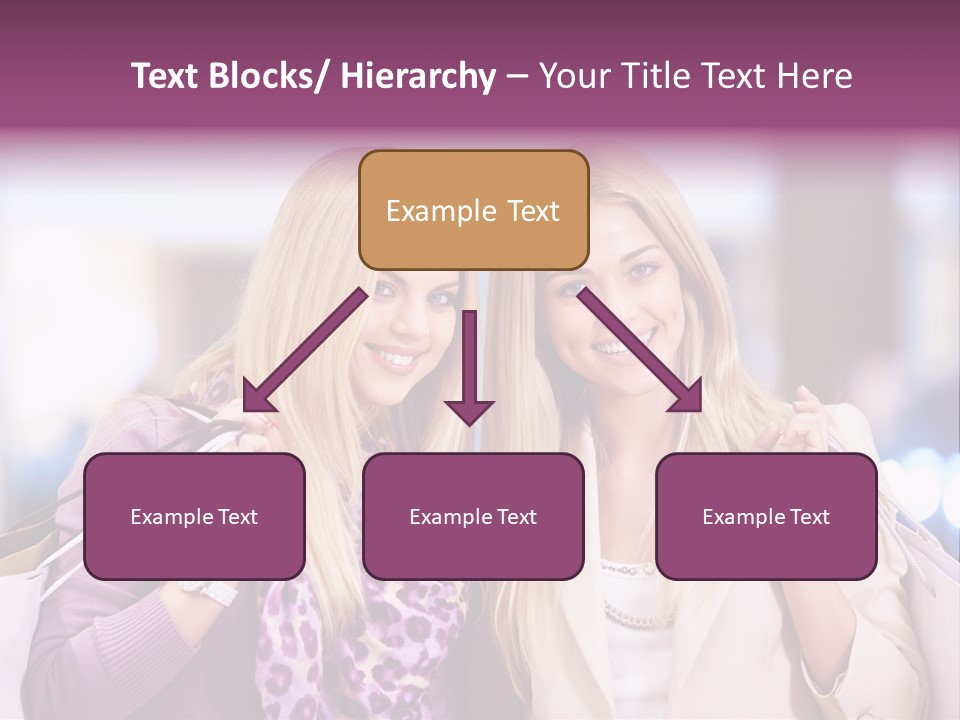 Cute Blond Attractive PowerPoint Template