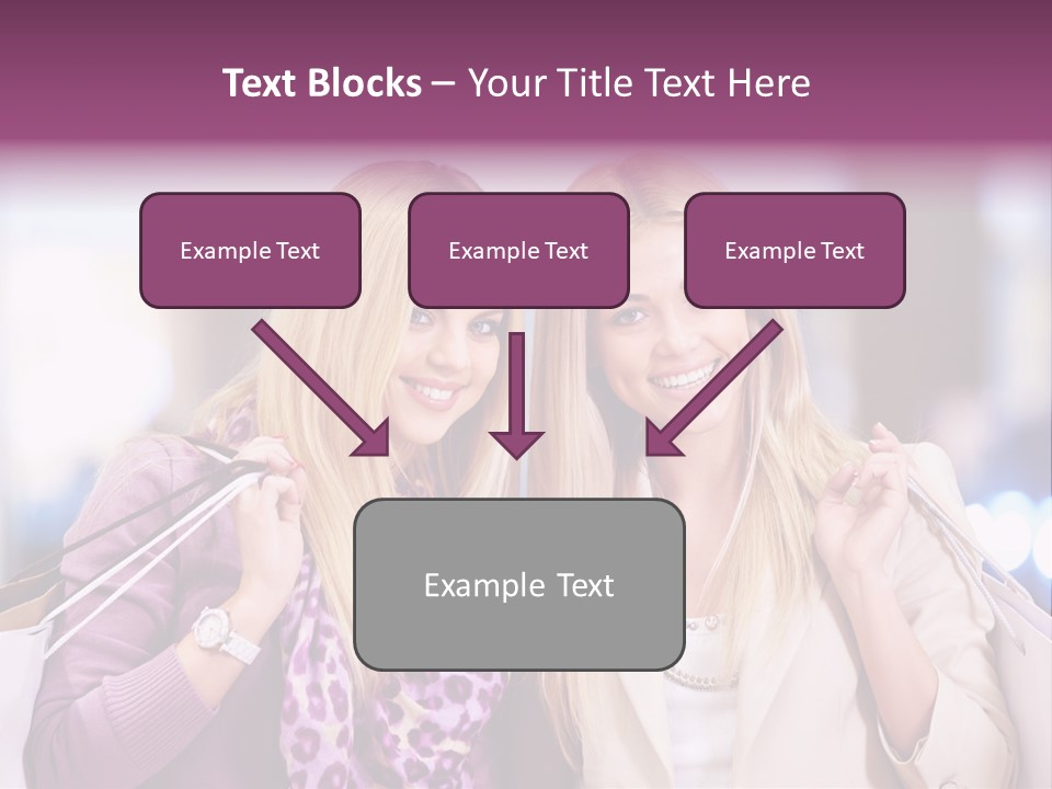 Cute Blond Attractive PowerPoint Template