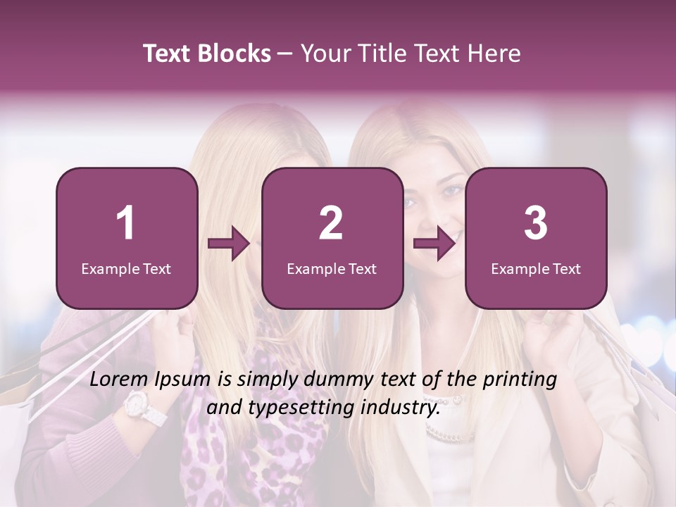 Cute Blond Attractive PowerPoint Template