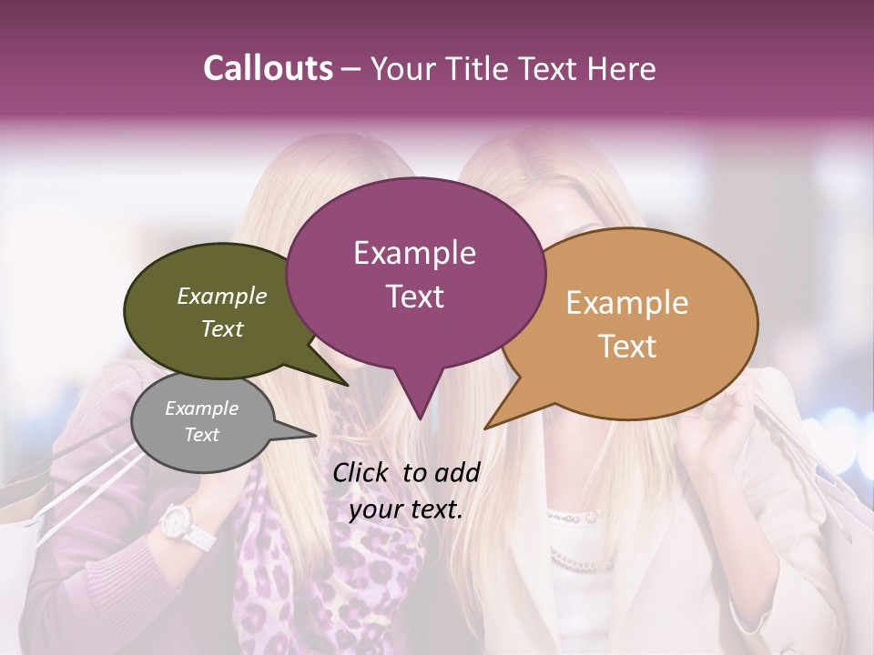 Cute Blond Attractive PowerPoint Template