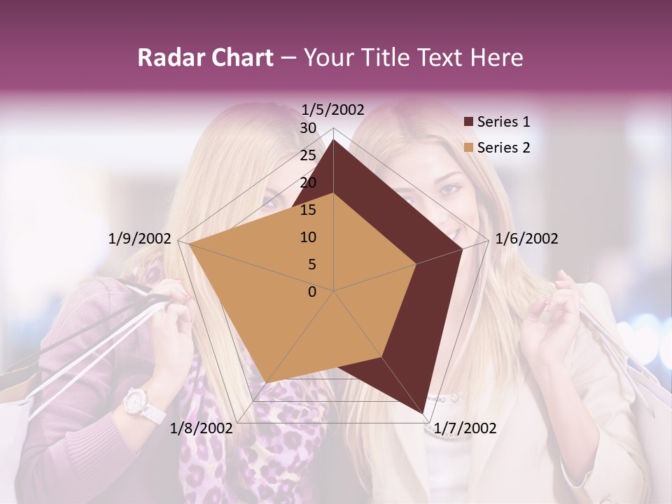 Cute Blond Attractive PowerPoint Template