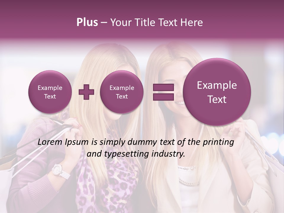 Cute Blond Attractive PowerPoint Template