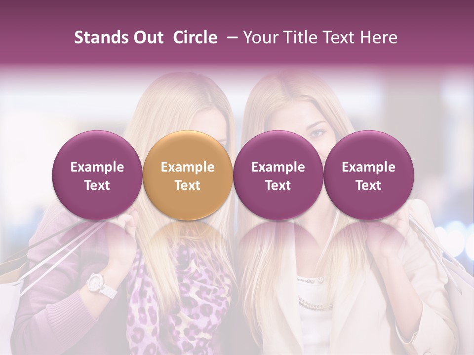 Cute Blond Attractive PowerPoint Template