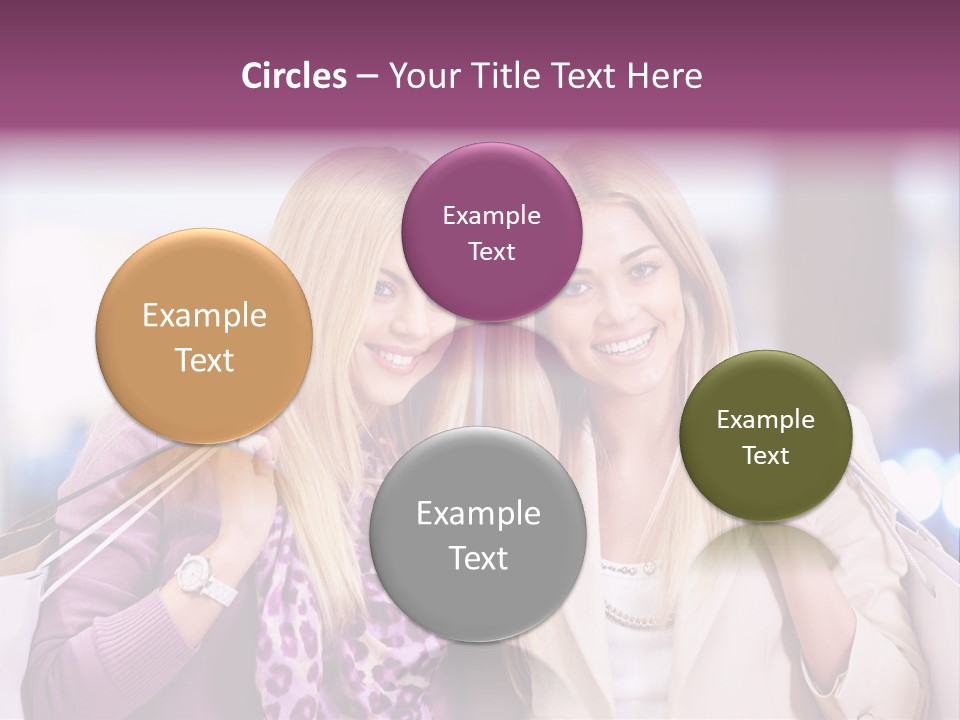 Cute Blond Attractive PowerPoint Template
