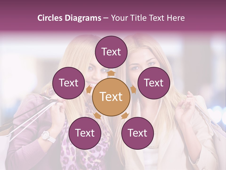 Cute Blond Attractive PowerPoint Template