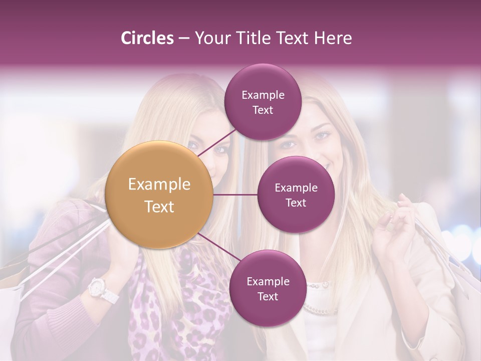 Cute Blond Attractive PowerPoint Template