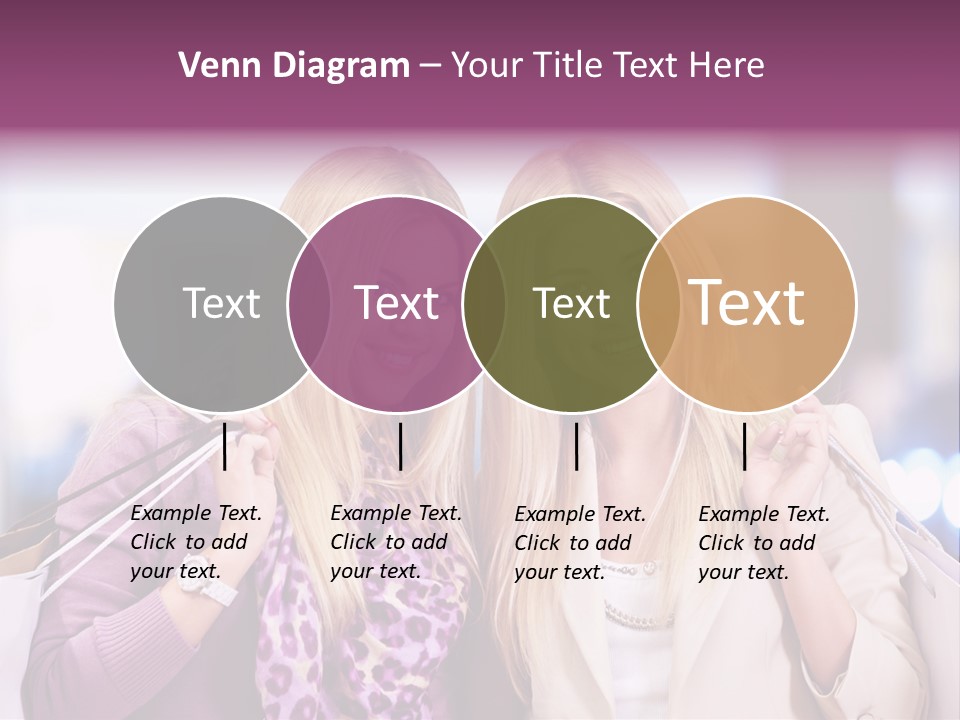 Cute Blond Attractive PowerPoint Template
