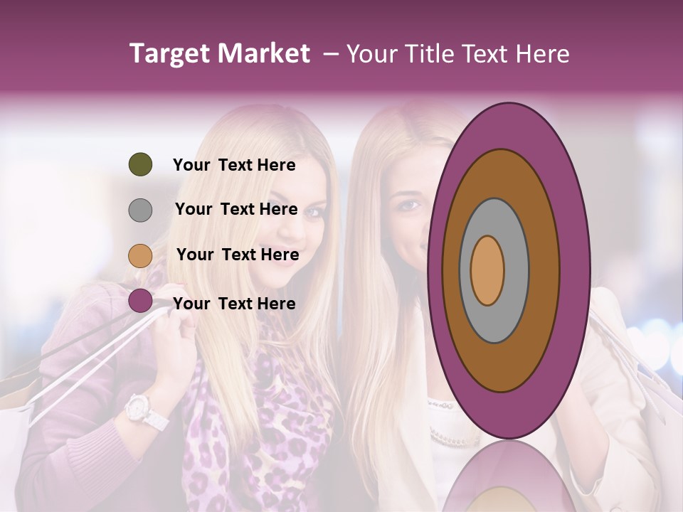 Cute Blond Attractive PowerPoint Template