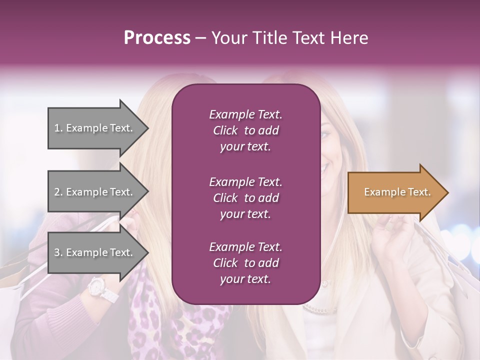 Cute Blond Attractive PowerPoint Template