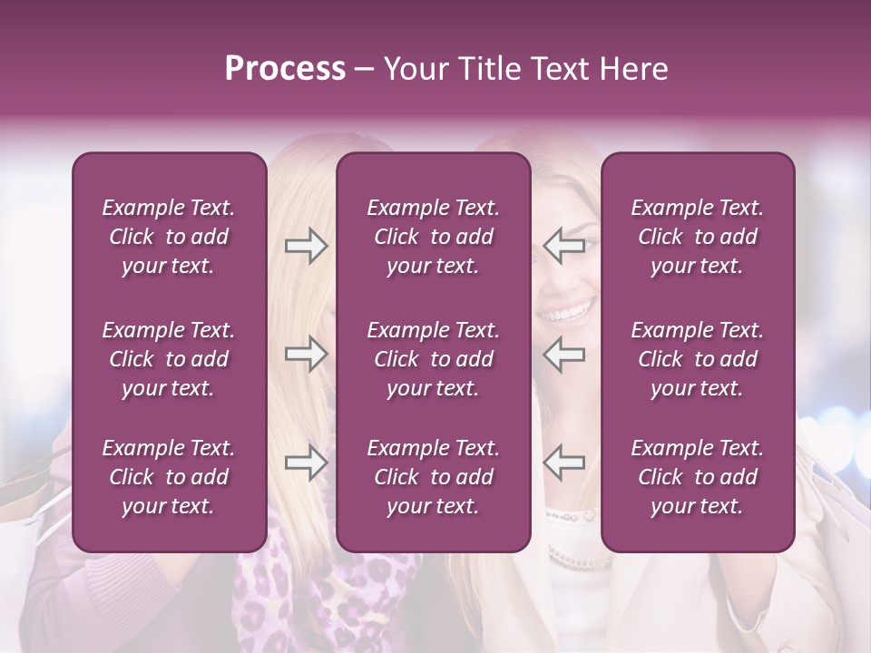 Cute Blond Attractive PowerPoint Template