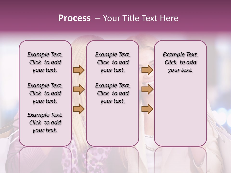Cute Blond Attractive PowerPoint Template