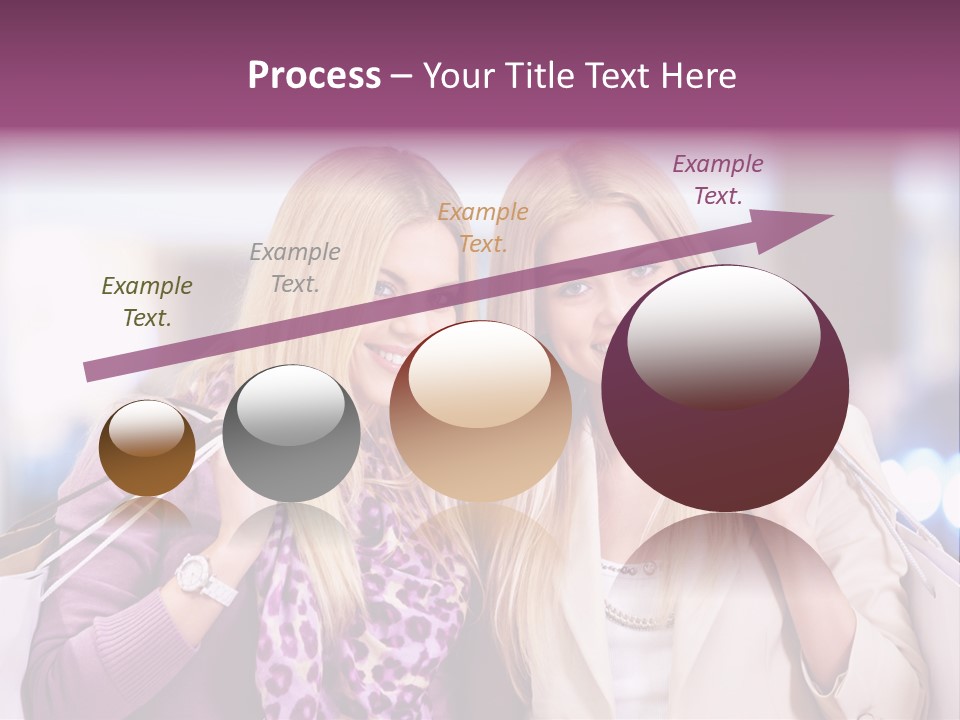Cute Blond Attractive PowerPoint Template