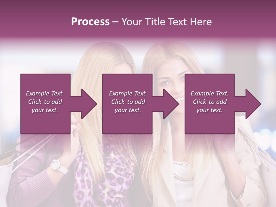 Cute Blond Attractive PowerPoint Template