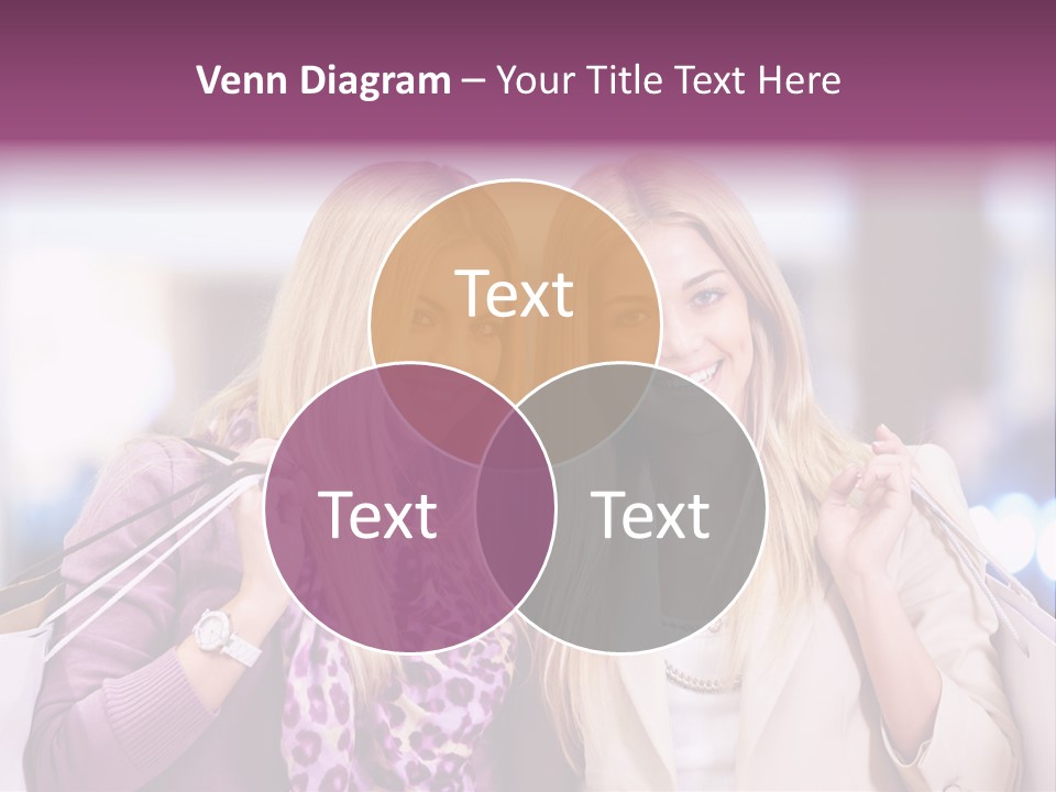 Cute Blond Attractive PowerPoint Template