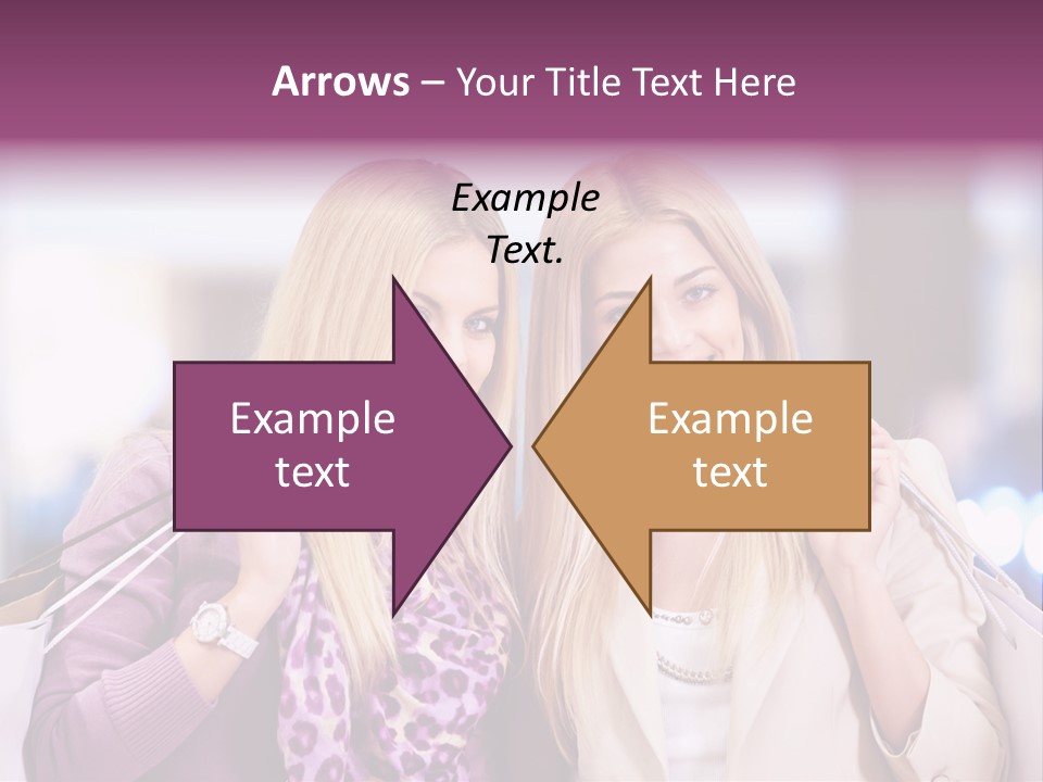 Cute Blond Attractive PowerPoint Template