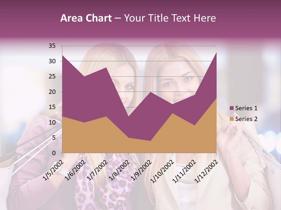 Cute Blond Attractive PowerPoint Template