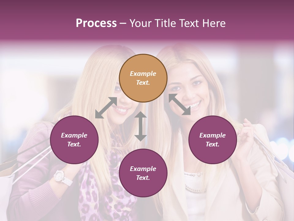 Cute Blond Attractive PowerPoint Template