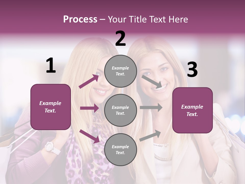 Cute Blond Attractive PowerPoint Template