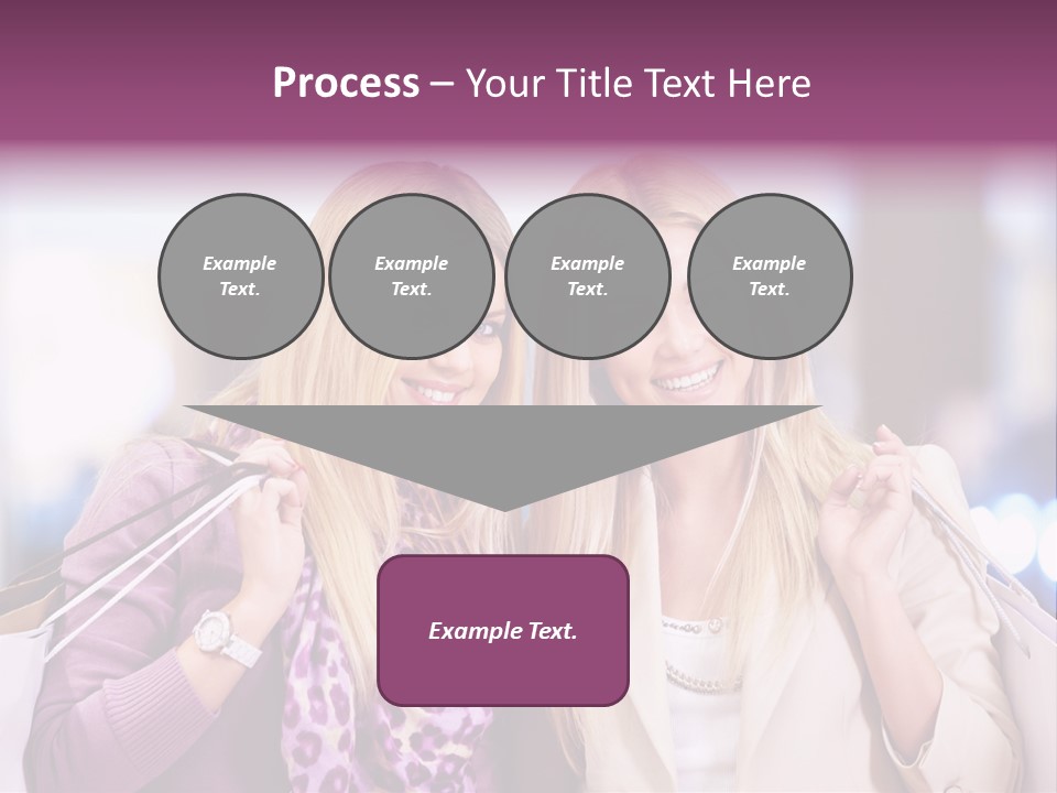 Cute Blond Attractive PowerPoint Template