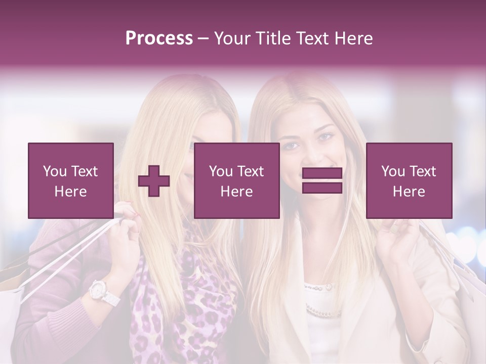 Cute Blond Attractive PowerPoint Template