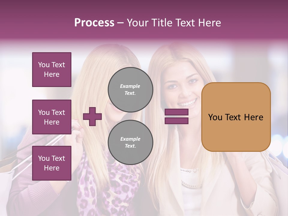 Cute Blond Attractive PowerPoint Template