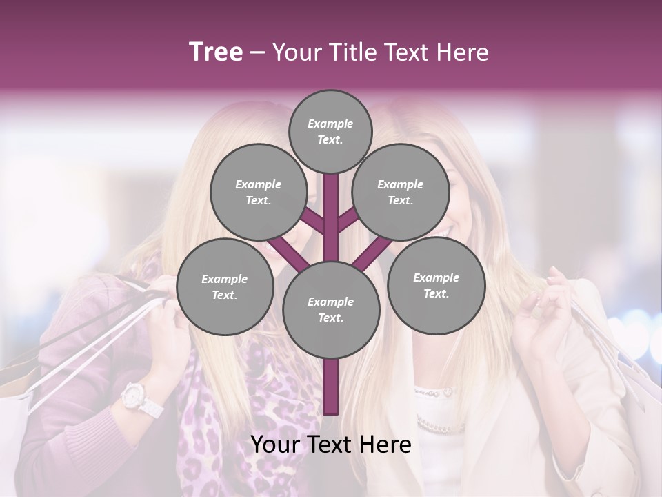 Cute Blond Attractive PowerPoint Template