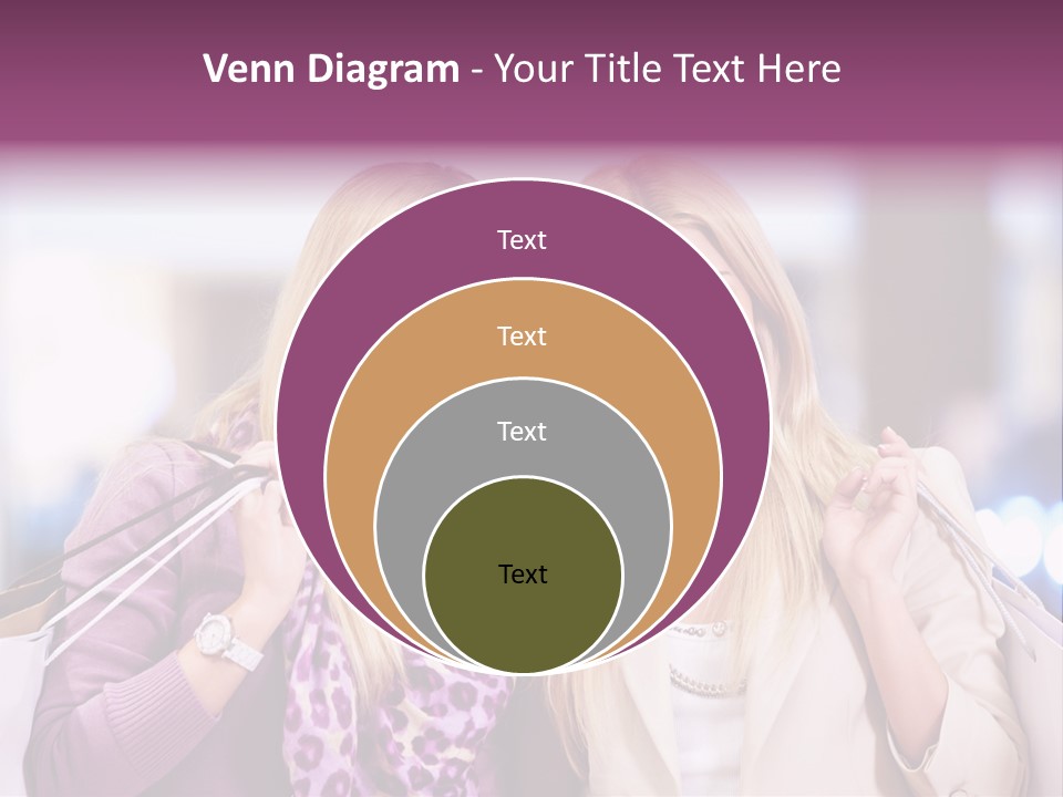 Cute Blond Attractive PowerPoint Template