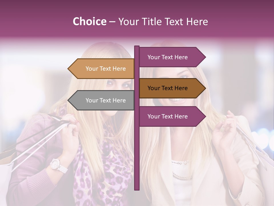 Cute Blond Attractive PowerPoint Template