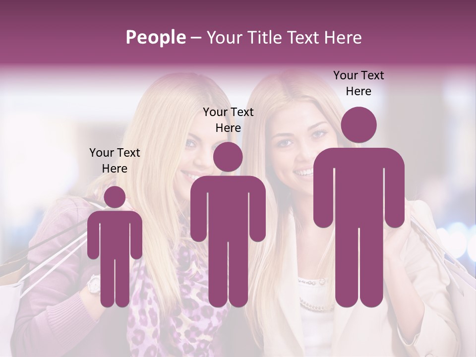 Cute Blond Attractive PowerPoint Template