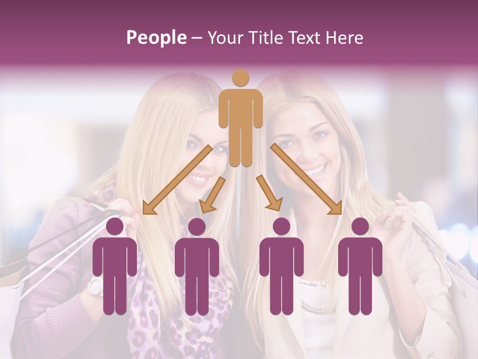 Cute Blond Attractive PowerPoint Template