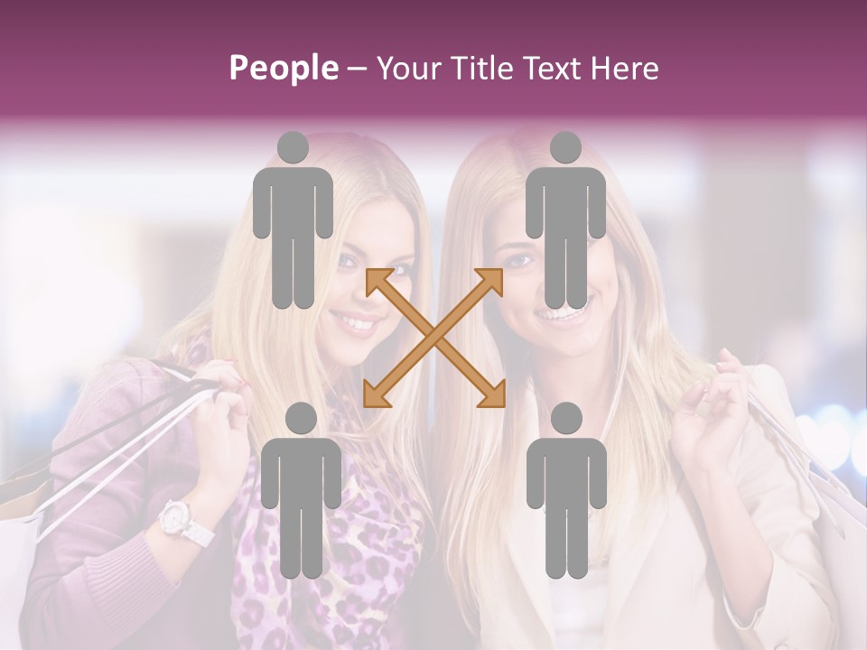 Cute Blond Attractive PowerPoint Template