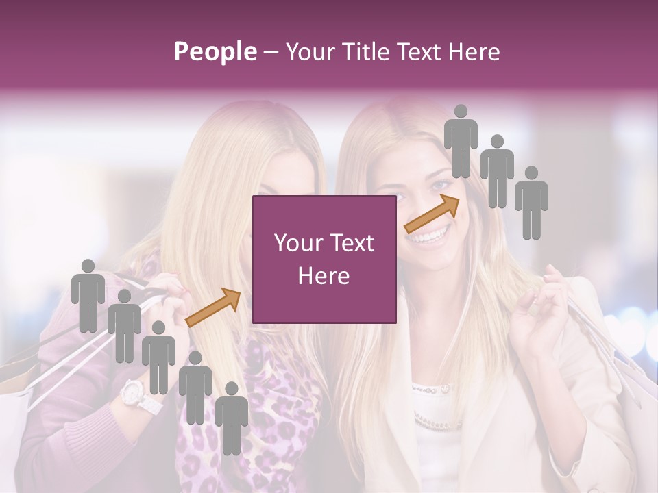 Cute Blond Attractive PowerPoint Template