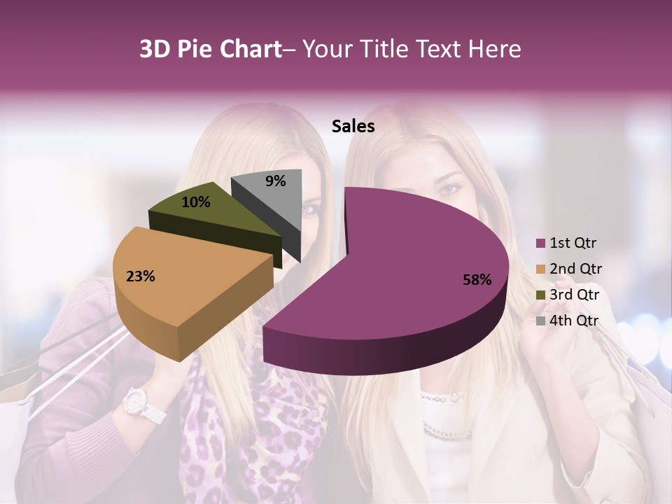 Cute Blond Attractive PowerPoint Template