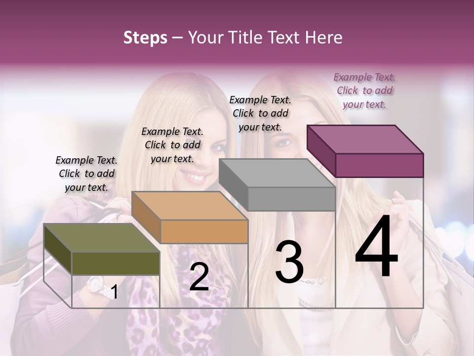 Cute Blond Attractive PowerPoint Template