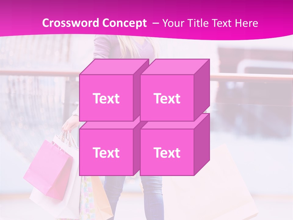 Holding Consumerism Beautiful PowerPoint Template