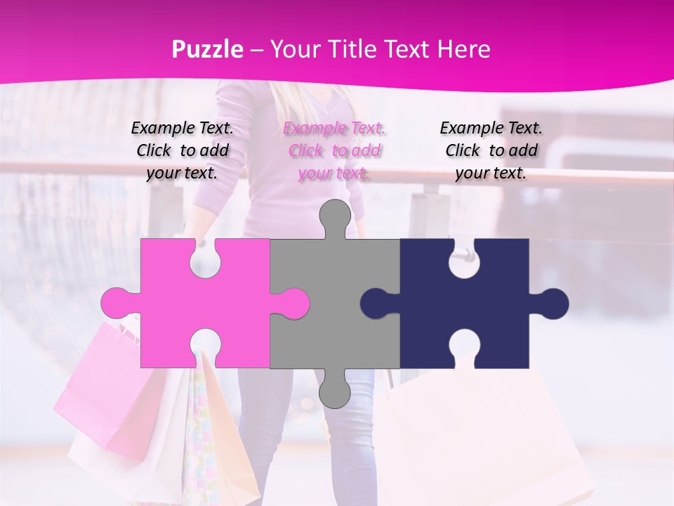 Holding Consumerism Beautiful PowerPoint Template