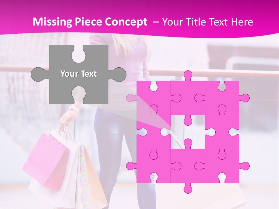 Holding Consumerism Beautiful PowerPoint Template