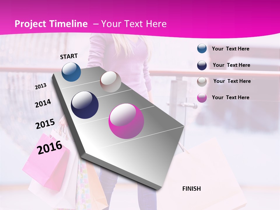 Holding Consumerism Beautiful PowerPoint Template