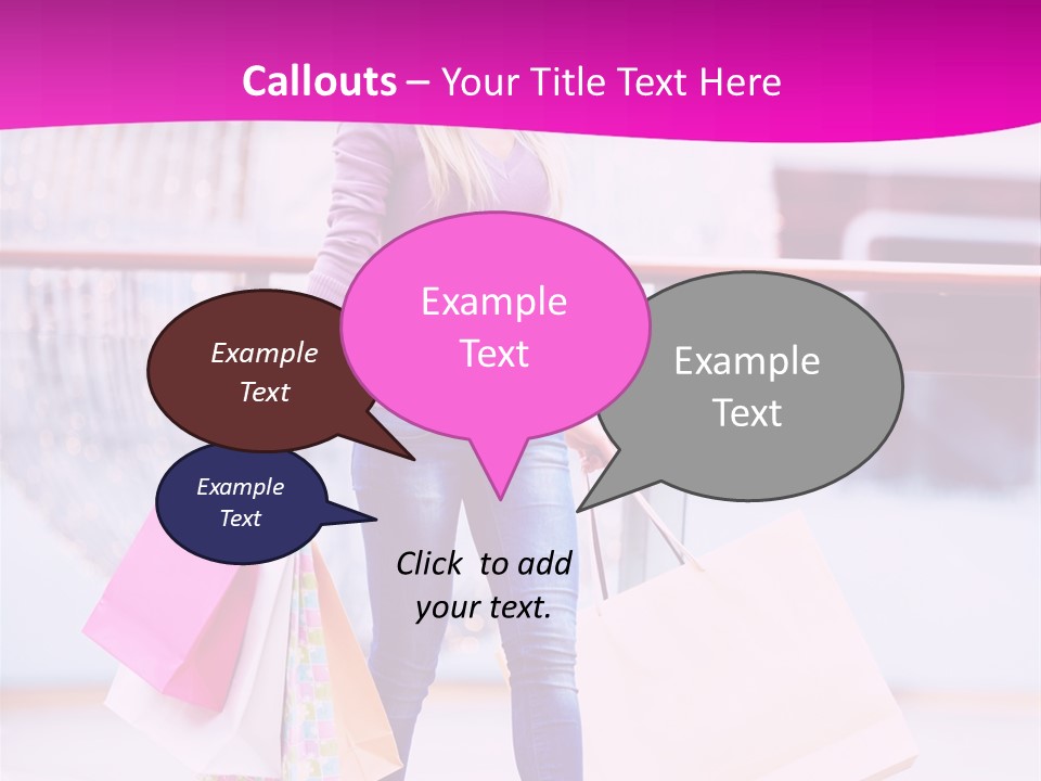 Holding Consumerism Beautiful PowerPoint Template